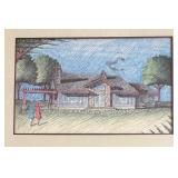 H - Framed Architectural House Rendering Print