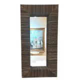 E - Rectangular Woven Framed Mirror