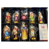 Christopher Radko Snow White and the Seven Dwarfs 60th Anniversary Ornament Set with Box
