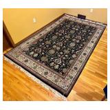 Persian Style Area Rug with Floral Design