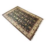 Persian Style Area Rug with Floral Design