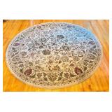 World Rug Traders Persian Style Round Area Rug 94 Inch Floral Pattern