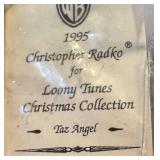 1995 Christopher Radko Looney Tunes Christmas Taz Angel Ornament with Box