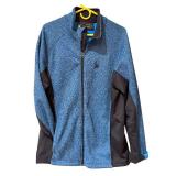 Spyder Full-Zip Fleece Jacket Blue and Black Size Large