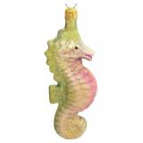 Christopher Radko Seahorse Glass Christmas Ornament