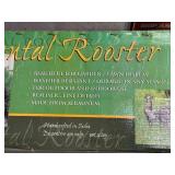 G - Ornamental Aluminum Rooster Garden Sculpture in Box