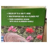 G - Metal Hose Pot with Lid and Solid Aluminum Handle