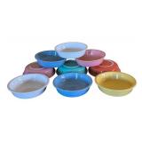 LR - Set of 9 Fiesta 7-Inch Bowls Assorted Colors