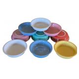 LR - Set of 9 Fiesta 7-Inch Bowls Assorted Colors