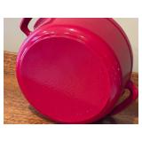 Red Enameled Cast Iron Dutch Oven, 1.5 Qt, Martha Stewart Essentials for Macy