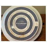 K - Le Creuset White Enamel 2.1 Quart Whistling Tea Kettle