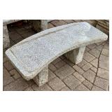 SY - Granite Curved Outdoor Bench