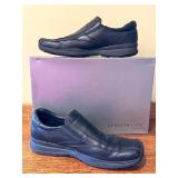 Kenneth Cole IN THE CLEAR LE Black Leather Slip-On Shoes, Size 10 Medium