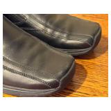 Kenneth Cole IN THE CLEAR LE Black Leather Slip-On Shoes, Size 10 Medium