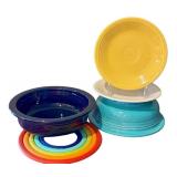 Fiesta Lead Free Mixing Bowl Set with Rainbow Nesting Rings