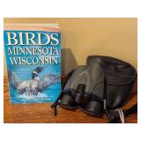 LR - Pentax 8-16x21 UCF Zoom Binoculars with Case and Birds of Minnesota and Wisconsin Book