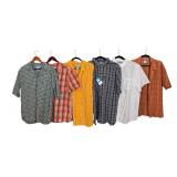 LNDR - Set of 6 Columbia Short Sleeve Shirts Size Large Assorted Colors