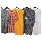 LNDR - Set of 6 Columbia Short Sleeve Shirts Size Large Assorted Colors