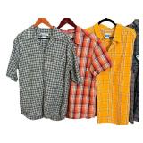 LNDR - Set of 6 Columbia Short Sleeve Shirts Size Large Assorted Colors