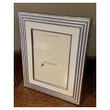 LR - Home Decor Collection with 2 Silver Picture Frames, Glass Candle Holder, and Anthropologie Candle