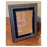 LR - Home Decor Collection with 2 Silver Picture Frames, Glass Candle Holder, and Anthropologie Candle