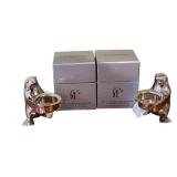Set of 2 Restoration Hardware Penguin Tealight Holders with Boxes