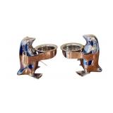 Set of 2 Restoration Hardware Penguin Tealight Holders with Boxes