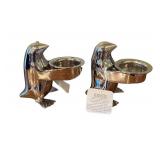 Set of 2 Restoration Hardware Penguin Tealight Holders with Boxes