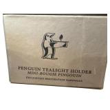 Set of 2 Restoration Hardware Penguin Tealight Holders with Boxes