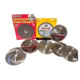 MBR - Lot of 7 Circular Saw Blades Mixed Brands and Types 7-1/4 Inch