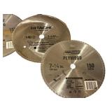 MBR - Lot of 7 Circular Saw Blades Mixed Brands and Types 7-1/4 Inch
