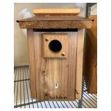 G - Set of 2 Wooden Audubon Birdhouses