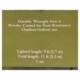 G - Smith & Hawken Outdoor String Lights with Metal Cage Cover, 10 Lights