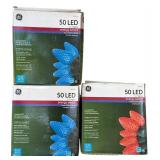 Set of 5 GE Energy Smart 50-Count LED C7 Christmas String Lights