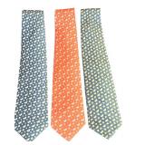 Set of 3 Vineyard Vines Silk Ties with Butterfly, Flower, and Watermelon Patterns
