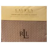 Lauren Ralph Lauren Full/Queen Premium Cotton Blanket Taupe
