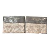 Pair of Options Madeira 80% Cotton 20% Linen Matelasse Shams