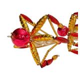 Pair of Christopher Radko Palais Royal Beaded Chandelier Ornaments