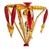 Pair of Christopher Radko Palais Royal Beaded Chandelier Ornaments
