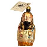 Christopher Radko Egyptian Pharaoh Glass Ornament