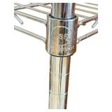 BS - Set of 3 Chrome Metal NSF Wire Storage Racks