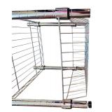 BS - Set of 3 Chrome Metal NSF Wire Storage Racks