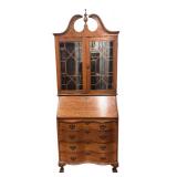 MB - Beautiful Vintage Secretary Desk Hutch