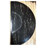 BS - Koken Adjustable Salon Chair with Black Vinyl Upholstery and Floor Mat