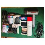 BS - Hair Styling Set with Lescolton Dryer, Brushes, Clips, and Accessories