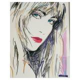 BS - Peter Max Framed Signed Limited Edition Print Blonde Woman Portrait