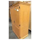 Solid wood office desk cabinet 68"x42"x24"