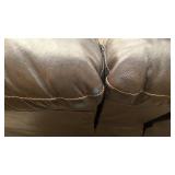 Brown Leather reclining love seat