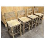 4 highback stools