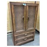 Vintage wicker dresser